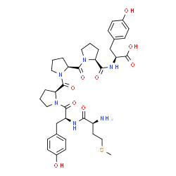 ChemSpider 2D Image | L-Methionyl-L-tyrosyl-L-prolyl-L-prolyl-L-prolyl-L-tyrosine | C38H50N6O9S