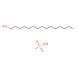 ChemSpider 2D Image | 1-Pentadecanol - methanesulfonic acid (1:1) | C16H36O4S