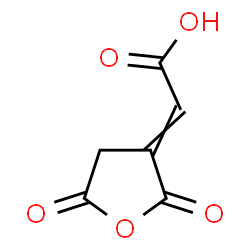 ChemSpider 2D Image | (2,5-Dioxodihydro-3(2H)-furanylidene)acetic acid | C6H4O5