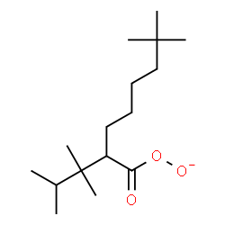 ChemSpider 2D Image | [2-(2,3-Dimethyl-2-butanyl)-7,7-dimethyloctanoyl]dioxidanido(4-) | C16H31O3