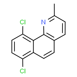 ChemSpider 2D Image | 7,10-Dichloro-2-methylbenzo[h]quinoline | C14H9Cl2N