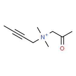 ChemSpider 2D Image | N,N-Dimethyl-N-(2-oxopropyl)-2-butyn-1-aminium | C9H16NO