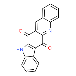 ChemSpider 2D Image | 6H-Indolo[2,3-b]acridine-6,12(11H)-dione | C19H10N2O2
