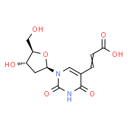 ChemSpider 2D Image | 5-(2-Carboxyvinyl)-2'-deoxyuridine | C12H14N2O7