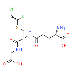 ChemSpider 2D Image | L-gamma-Glutamyl-S-(1,2-dichlorovinyl)-L-cysteinylglycine | C12H17Cl2N3O6S