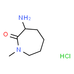ChemSpider 2D Image | 3-Amino-1-methyl-2-azepanone hydrochloride (1:1) | C7H15ClN2O