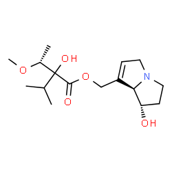 ChemSpider 2D Image | [(1S,7aR)-1-Hydroxy-2,3,5,7a-tetrahydro-1H-pyrrolizin-7-yl]methyl (3R)-2-hydroxy-2-isopropyl-3-methoxybutanoate | C16H27NO5