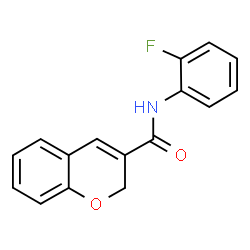 ChemSpider 2D Image | N-(2-Fluorophenyl)-2H-chromene-3-carboxamide | C16H12FNO2