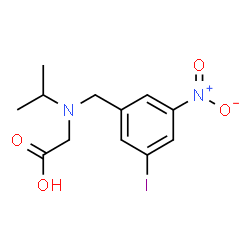 ChemSpider 2D Image | N-(3-Iodo-5-nitrobenzyl)-N-isopropylglycine | C12H15IN2O4