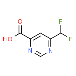 ChemSpider 2D Image | 6-(Difluoromethyl)-4-pyrimidinecarboxylic acid | C6H4F2N2O2