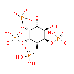 ChemSpider 2D Image | (1R,2R,3R,4R,5R,6R)-5,6-Dihydroxy-1,2,3,4-cyclohexanetetrayl tetrakis[dihydrogen (phosphate)] | C6H16O18P4