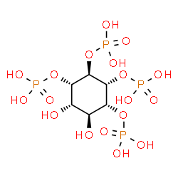 ChemSpider 2D Image | (1R,2R,3R,4S,5S,6S)-5,6-Dihydroxy-1,2,3,4-cyclohexanetetrayl tetrakis[dihydrogen (phosphate)] | C6H16O18P4