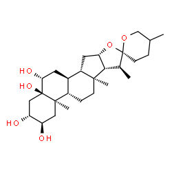 ChemSpider 2D Image | (2alpha,3beta,5alpha,6beta)-Spirostan-2,3,5,6-tetrol | C27H44O6