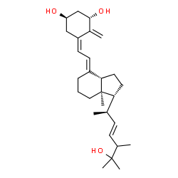 ChemSpider 2D Image | (1S,3R,5Z,7E,22E,24xi)-9,10-Secoergosta-5,7,10,22-tetraene-1,3,25-triol | C28H44O3