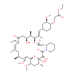 ChemSpider 2D Image | Ethyl {[(1R,2R)-4-{(1E)-2-[(1R,9S,12S,13R,14S,17R,18Z,21S,23S,24R,25S,27R)-17-ethyl-1,14-dihydroxy-23,25-dimethoxy-13,19,21,27-tetramethyl-2,3,10,16-tetraoxo-11,28-dioxa-4-azatricyclo[22.3.1.0~4,9~]oc
tacos-18-en-12-yl]-1-propen-1-yl}-2-methoxycyclohexyl]oxy}acetate | C47H75NO14