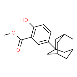 ChemSpider 2D Image | Methyl 5-(1-adamantyl)-2-hydroxybenzoate | C18H22O3
