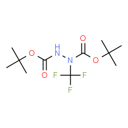 ChemSpider 2D Image | Bis(2-methyl-2-propanyl) 1-(trifluoromethyl)-1,2-hydrazinedicarboxylate | C11H19F3N2O4
