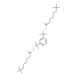 ChemSpider 2D Image | 1,3-Phenylenedi-2,2-propanediyl bis(7,7-dimethyloctaneperoxoate) | C32H54O6