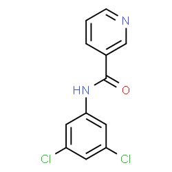 ChemSpider 2D Image | N-(3,5-Dichlorophenyl)nicotinamide | C12H8Cl2N2O