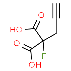ChemSpider 2D Image | Fluoro(2-propyn-1-yl)malonic acid | C6H5FO4