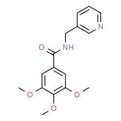 ChemSpider 2D Image | 3,4,5-Trimethoxy-N-(3-pyridinylmethyl)benzamide | C16H18N2O4