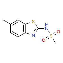 ChemSpider 2D Image | N-(6-Methyl-1,3-benzothiazol-2-yl)methanesulfonamide | C9H10N2O2S2