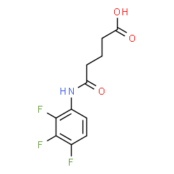 ChemSpider 2D Image | 5-Oxo-5-[(2,3,4-trifluorophenyl)amino]pentanoic acid | C11H10F3NO3