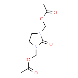ChemSpider 2D Image | (2-Oxo-1,3-imidazolidinediyl)bis(methylene) diacetate | C9H14N2O5