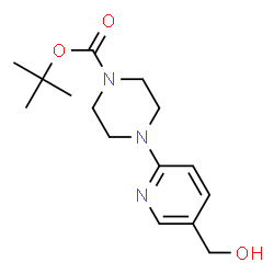 ChemSpider 2D Image | tert-Butyl 4-[5-(hydroxymethyl)pyrid-2-yl]piperazine-1-carboxylate | C15H23N3O3