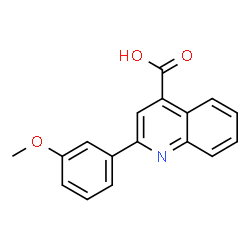 ChemSpider 2D Image | 2-(3-Methoxyphenyl)-4-quinolinecarboxylic acid | C17H13NO3
