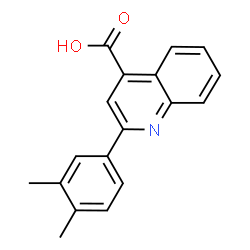 ChemSpider 2D Image | 2-(3,4-Dimethylphenyl)-4-quinolinecarboxylic acid | C18H15NO2