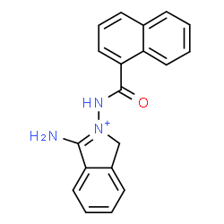 ChemSpider 2D Image | 2-(1-Naphthoylamino)isoindolin-1-iminium | C19H16N3O