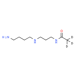 ChemSpider 2D Image | N-{3-[(4-Aminobutyl)amino]propyl}(~2~H_3_)acetamide | C9H18D3N3O