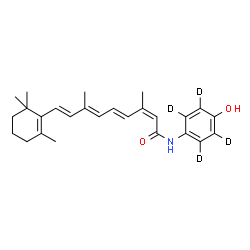 ChemSpider 2D Image | (13cis)-15-{[4-Hydroxy(~2~H_4_)phenyl]amino}retinal | C26H29D4NO2