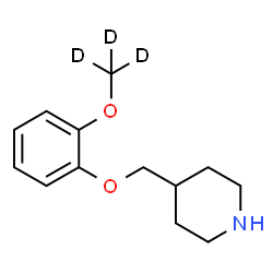 ChemSpider 2D Image | 4-({2-[(~2~H_3_)Methyloxy]phenoxy}methyl)piperidine | C13H16D3NO2