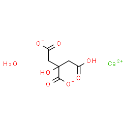 ChemSpider 2D Image | Calcium 2-(carboxymethyl)-2-hydroxysuccinate hydrate (1:1:1) | C6H8CaO8
