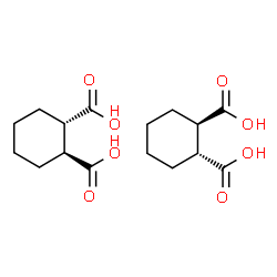 ChemSpider 2D Image | (1R,2R)-1,2-Cyclohexanedicarboxylic acid - (1S,2S)-1,2-cyclohexanedicarboxylic acid (1:1) | C16H24O8