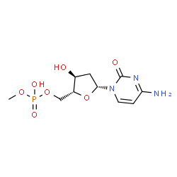 ChemSpider 2D Image | 2'-Deoxy-5'-O-[hydroxy(methoxy)phosphoryl]cytidine | C10H16N3O7P
