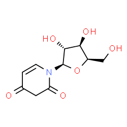 ChemSpider 2D Image | 1-(beta-D-Xylofuranosyl)-2,4(1H,3H)-pyridinedione | C10H13NO6