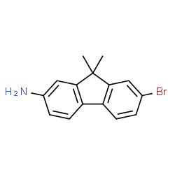 ChemSpider 2D Image | 7-Bromo-9,9-dimethyl-9H-fluoren-2-amine | C15H14BrN