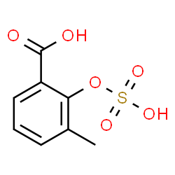 ChemSpider 2D Image | 3-Methyl-2-(sulfooxy)benzoic acid | C8H8O6S
