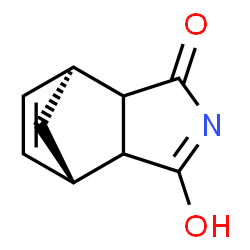ChemSpider 2D Image | (1S,7S)-5-Hydroxy-4-azatricyclo[5.2.1.0~2,6~]deca-4,8-dien-3-one | C9H9NO2