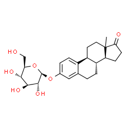 ChemSpider 2D Image | (13xi)-17-Oxoestra-1(10),2,4-trien-3-yl beta-D-glucopyranoside | C24H32O7