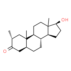 ChemSpider 2D Image | (2alpha,5alpha,10xi,13xi,17beta)-17-Hydroxy-2-methylandrostan-3-one | C20H32O2