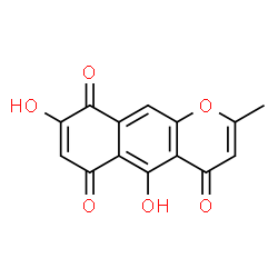ChemSpider 2D Image | 5,8-Dihydroxy-2-methyl-4H-benzo[g]chromene-4,6,9-trione | C14H8O6