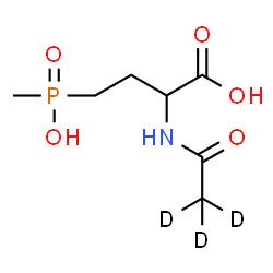 ChemSpider 2D Image | Glufosinate-N-acetyl-d3 | C7H11D3NO5P
