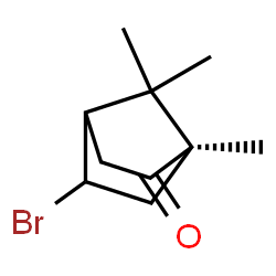ChemSpider 2D Image | 5-Bromo-1,7,7-trimethylbicyclo[2.2.1]heptan-2-one | C10H15BrO