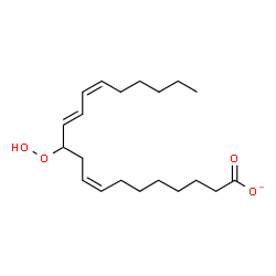 ChemSpider 2D Image | (8Z,12E,14Z)-11-Hydroperoxy-8,12,14-icosatrienoate | C20H33O4