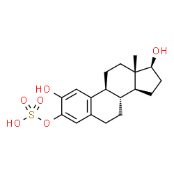ChemSpider 2D Image | 2-hydroxy-17beta-estradiol 3-sulfate | C18H24O6S
