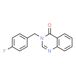 ChemSpider 2D Image | 3-(4-Fluorobenzyl)-4(3H)-quinazolinone | C15H11FN2O